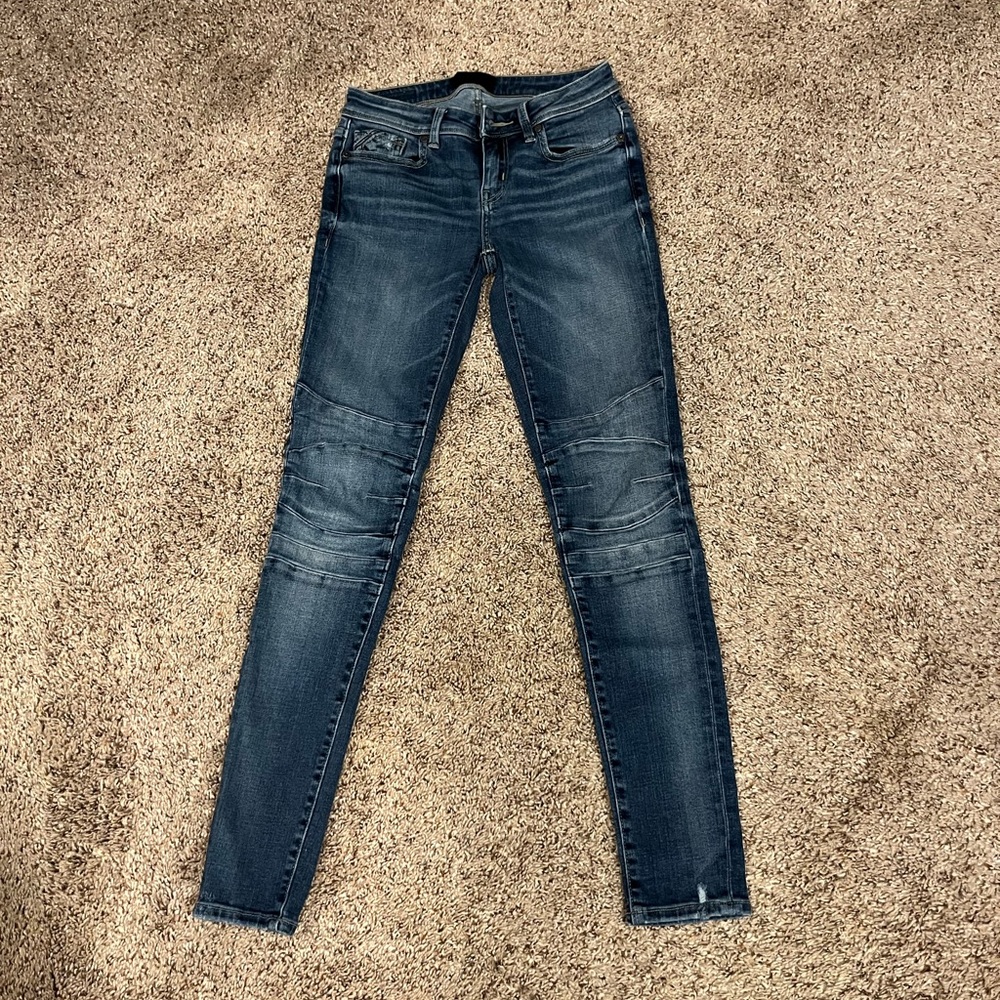 Buckle Black Women's Dark Blue Skinny Jeans